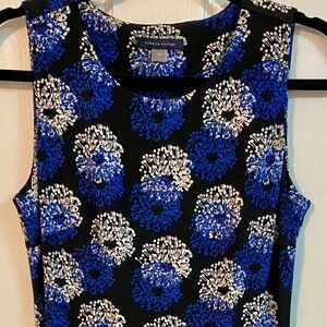 Ladies Dress Tommy Hilfiger Size 4, sleeveless, black/royal blue/white
